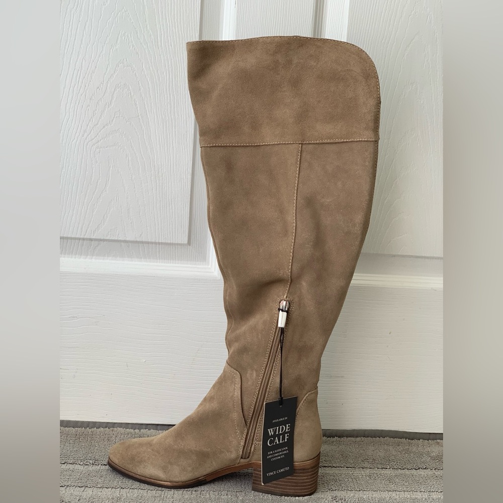 Vince Camuto Taupe Notch Verona Boots